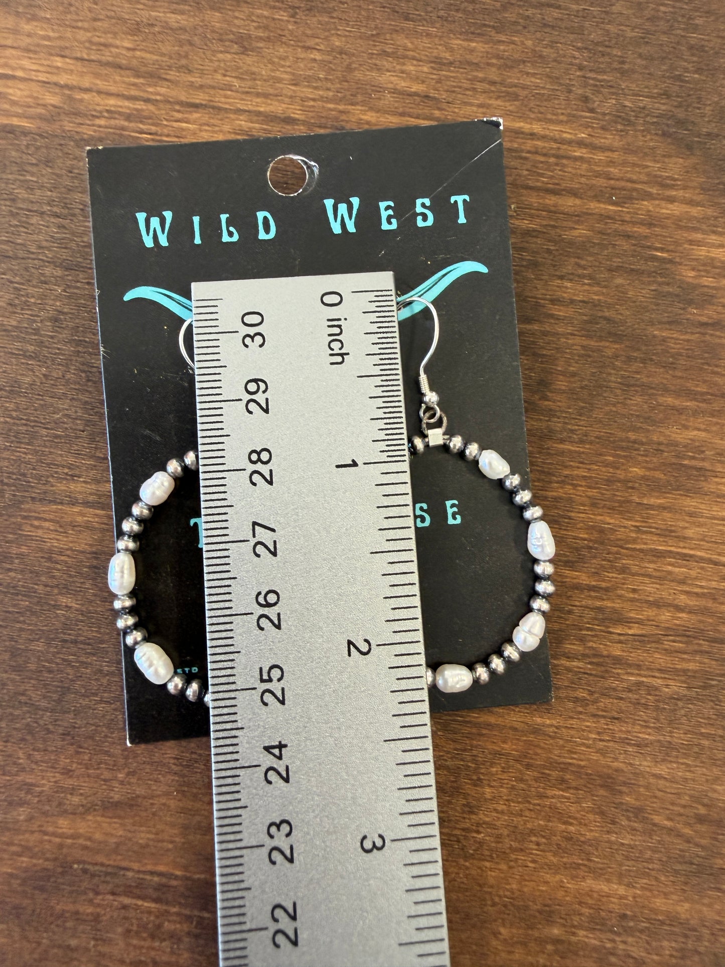 New small 3mm freshwater pearl and silver pearl hoop earrings