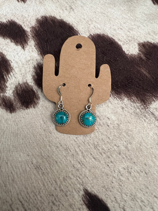 New turquoise dangle earrings