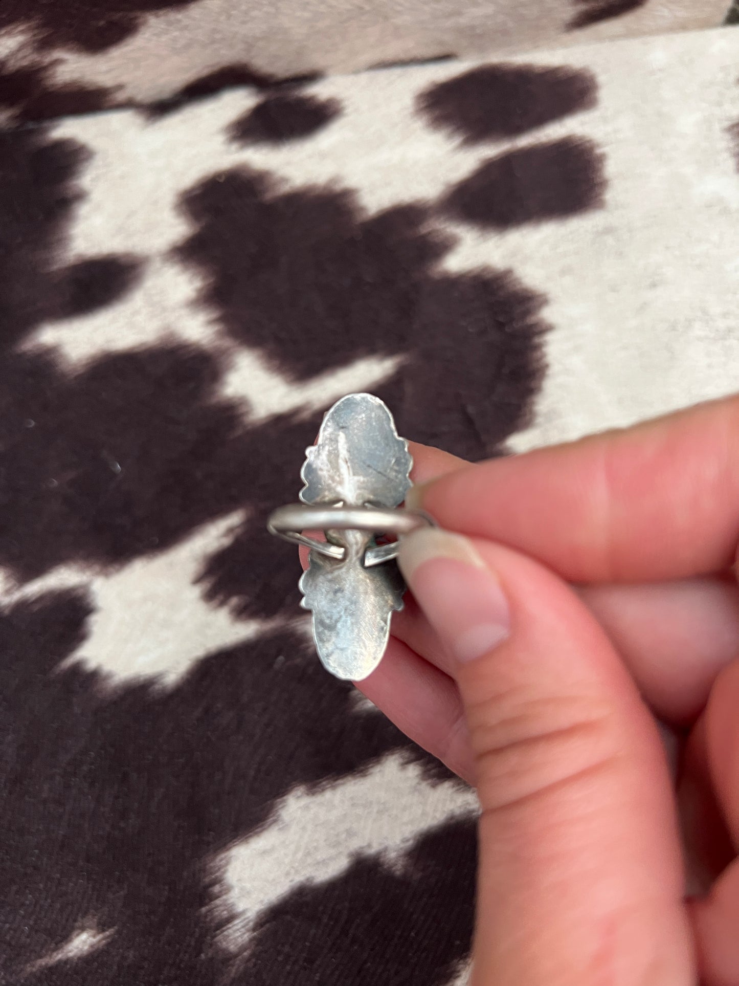 Vintage 2 turquoise swirl ring