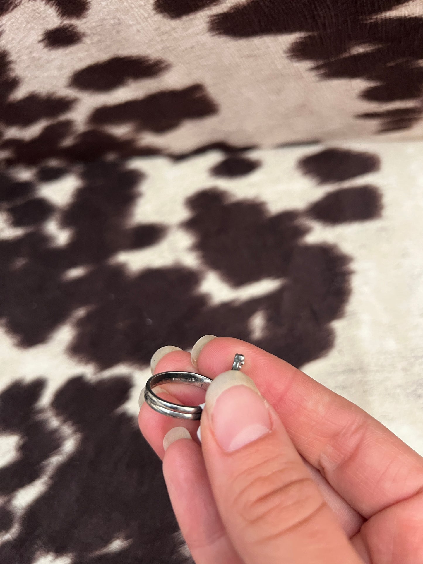 New turquoise burst studded ring