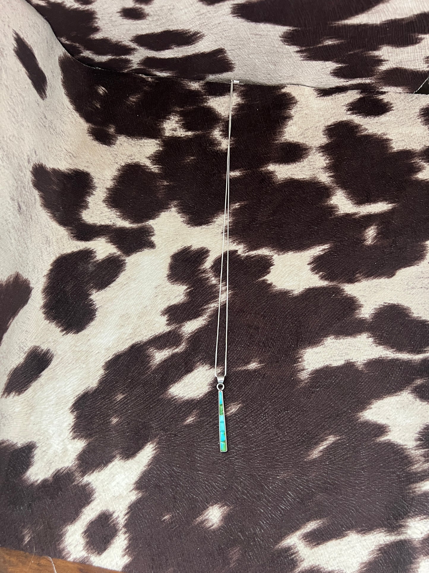 New Sonoran gold turquoise bar necklace