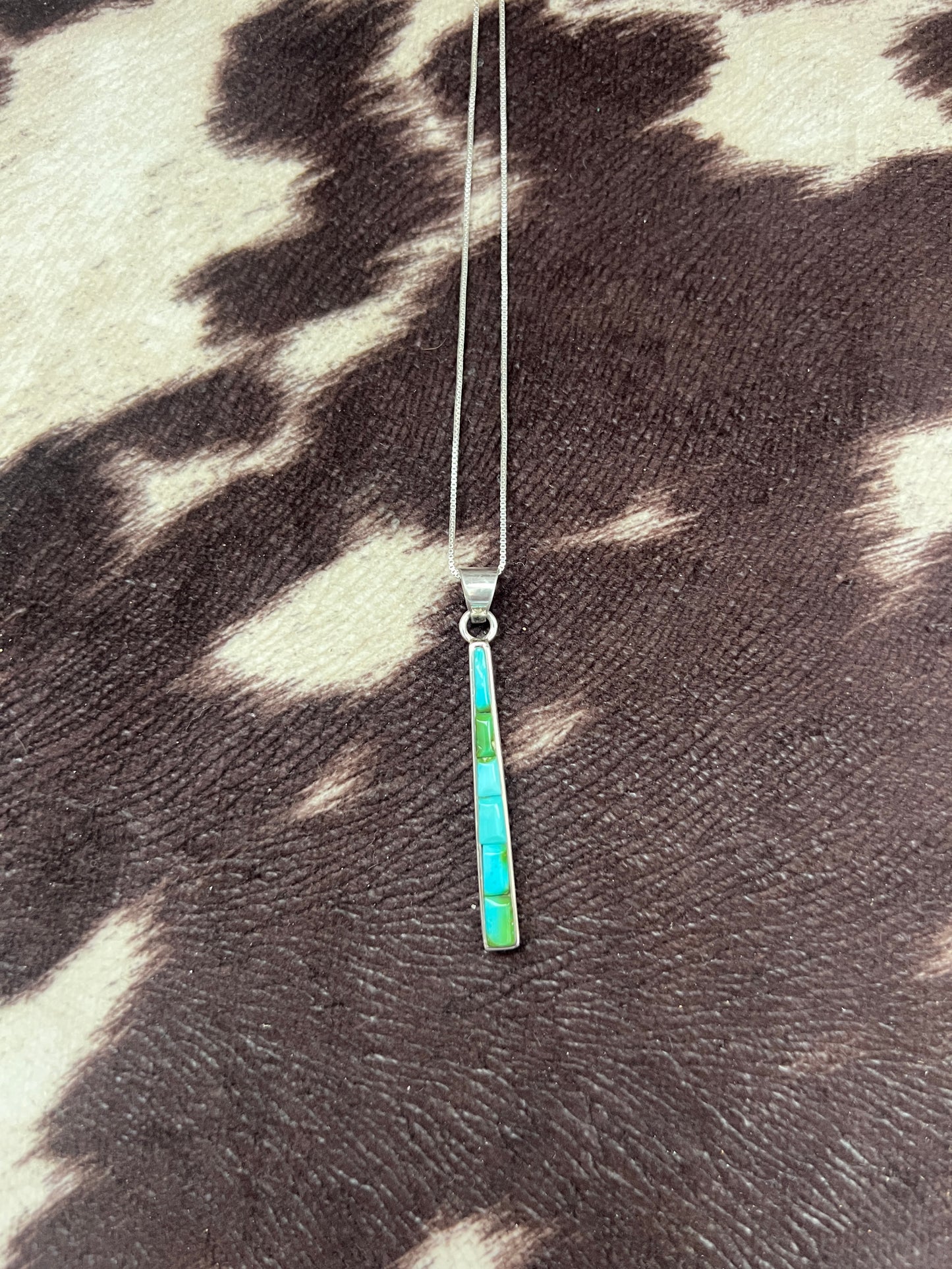 New Sonoran gold turquoise bar necklace