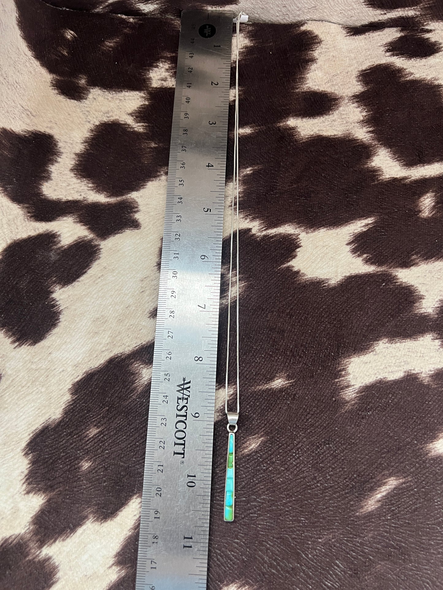New Sonoran gold turquoise bar necklace