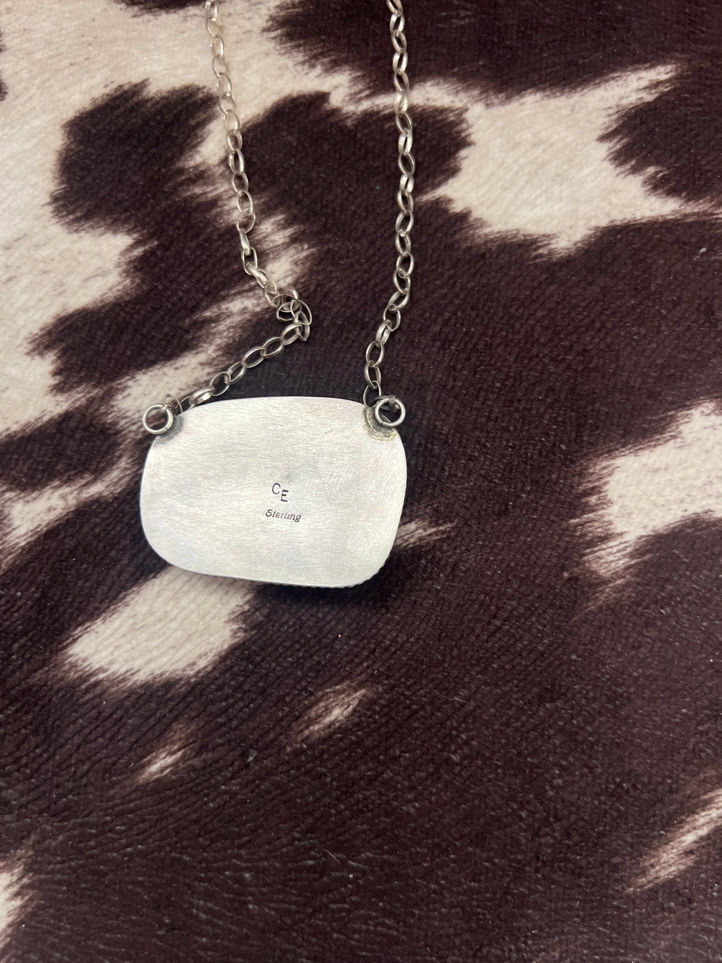 New orange spiny oyster large bar necklace