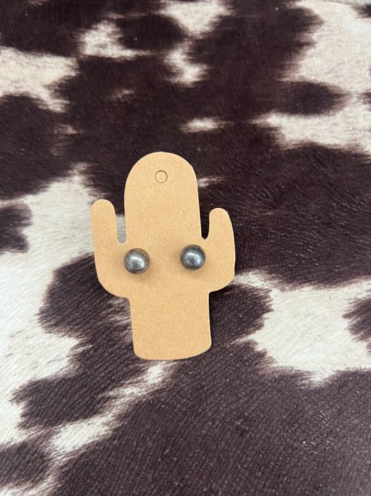 New 7mm pearl stud earrings