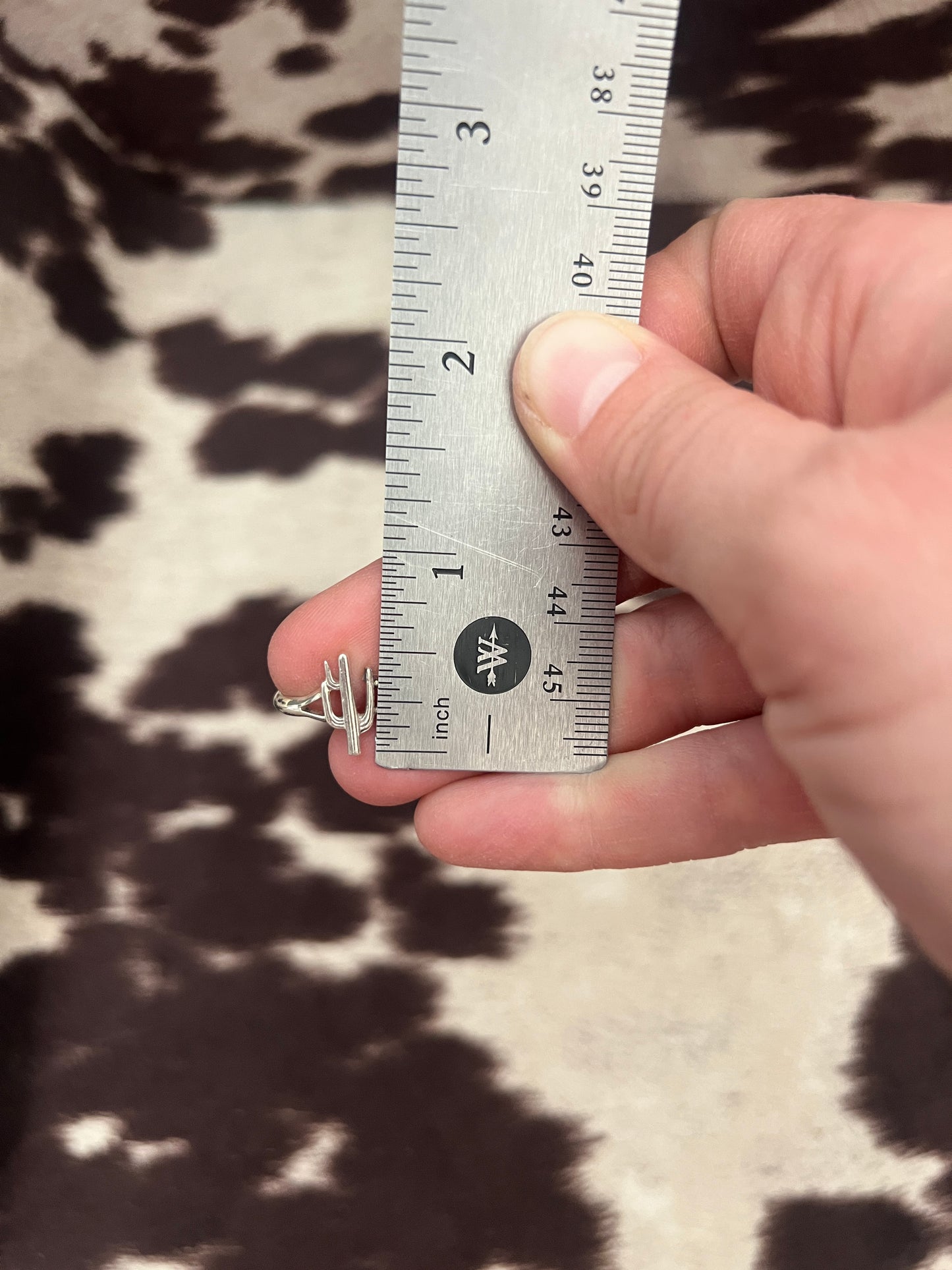 New Saguaro cactus silver stacker rings