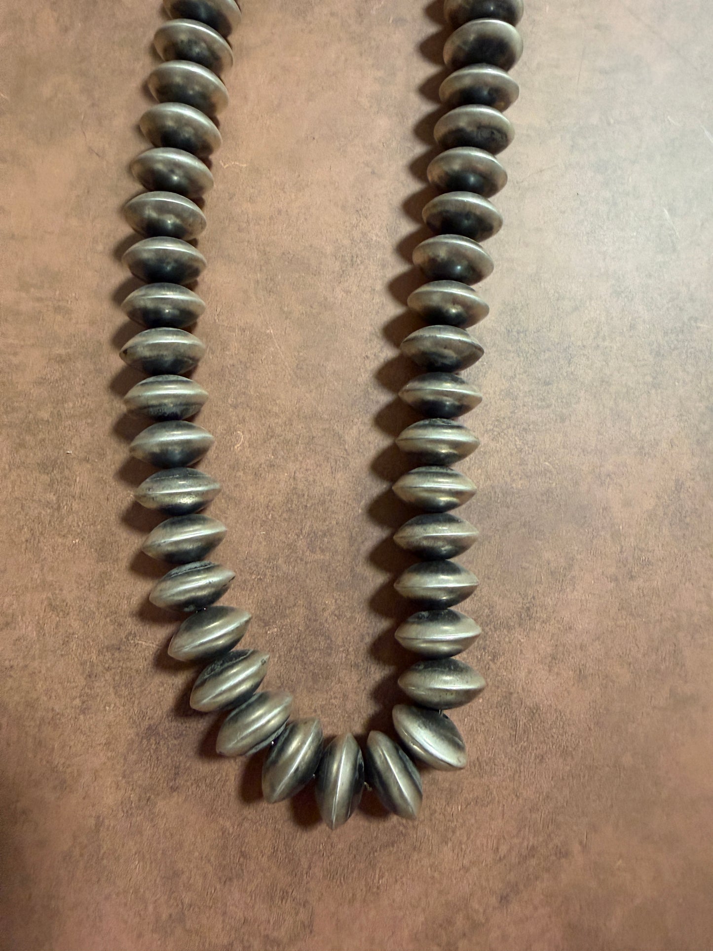 New 15mm handmade Navajo pearl 24” necklace