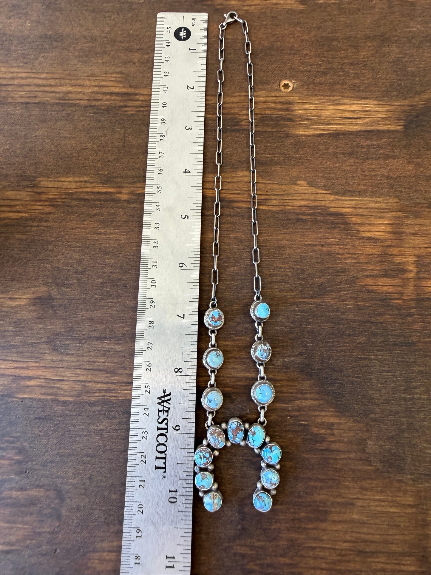 New mini golden hills turquoise necklace and earrings set