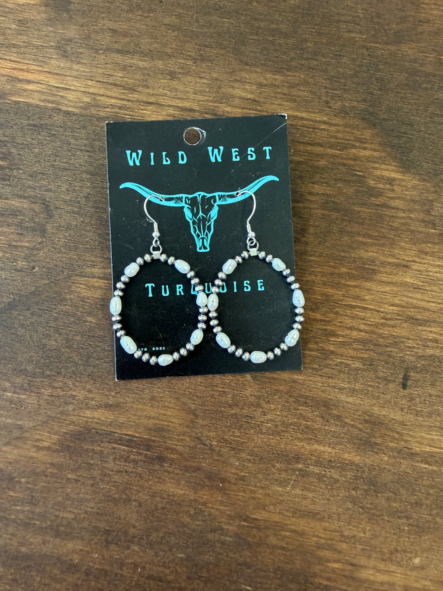 New small 3mm freshwater pearl and silver pearl hoop earrings