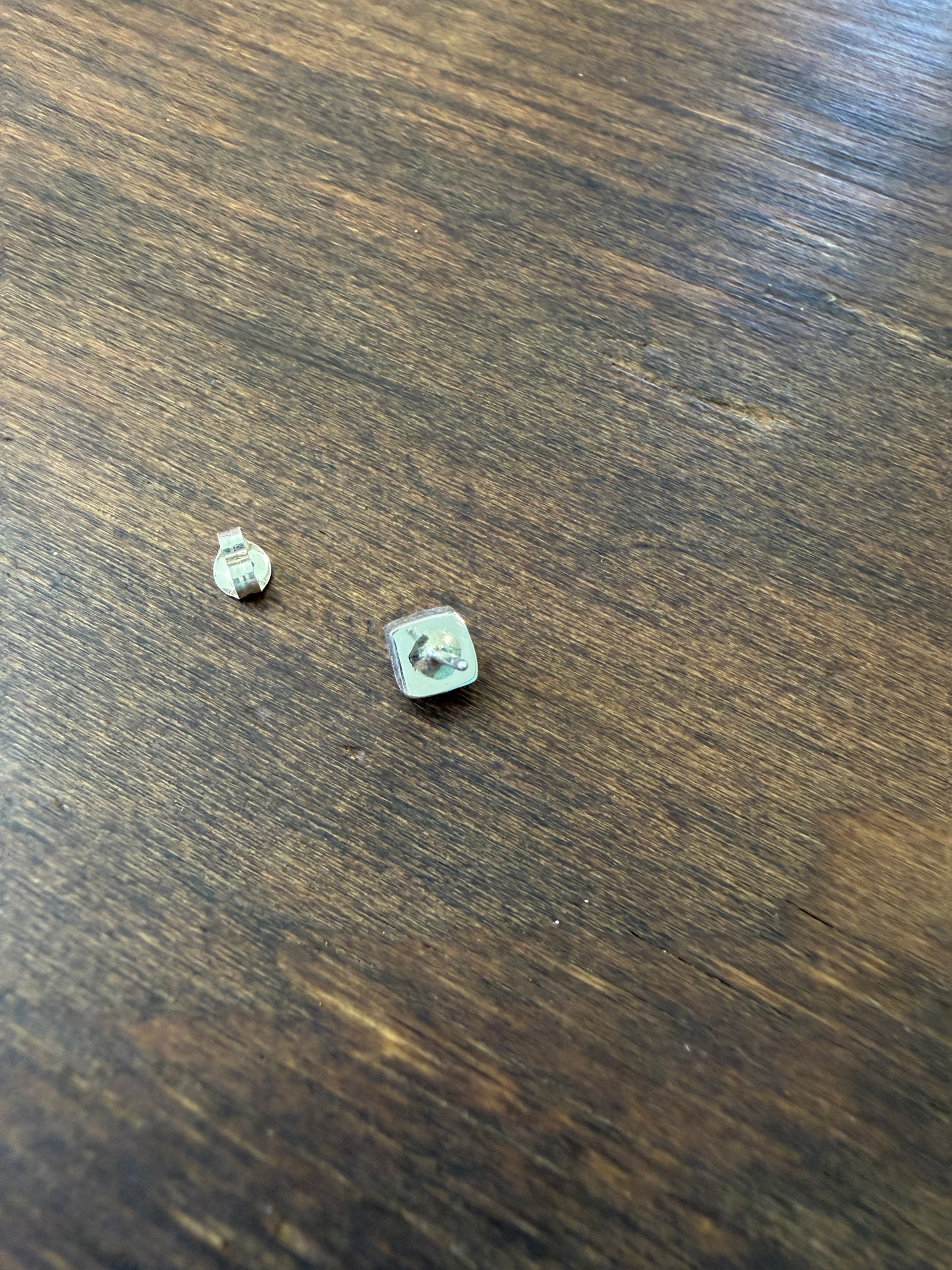 New turquoise square stud earrings