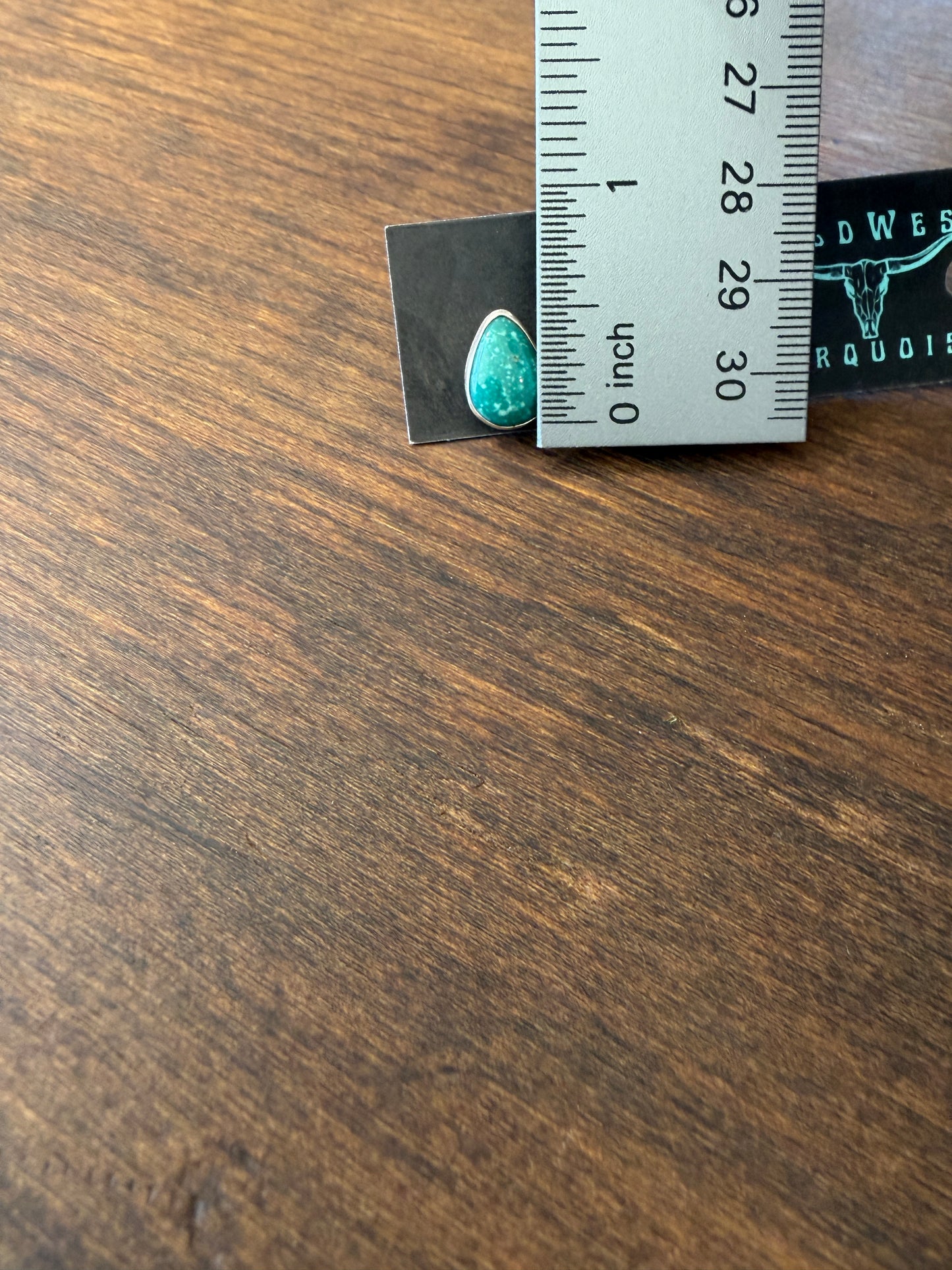 New whitewater turquoise teardrop stud earrings