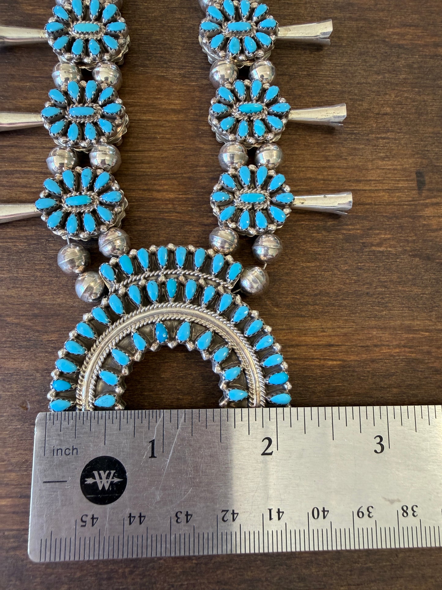 New 2 reversible turquoise/coral squash blossom earring set