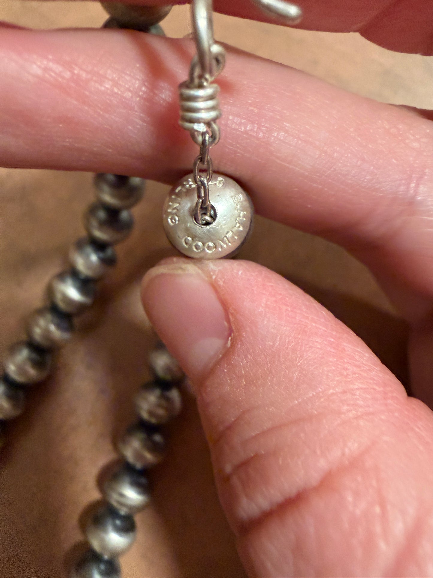 New 8mm 20” handmade Navajo pearl necklace
