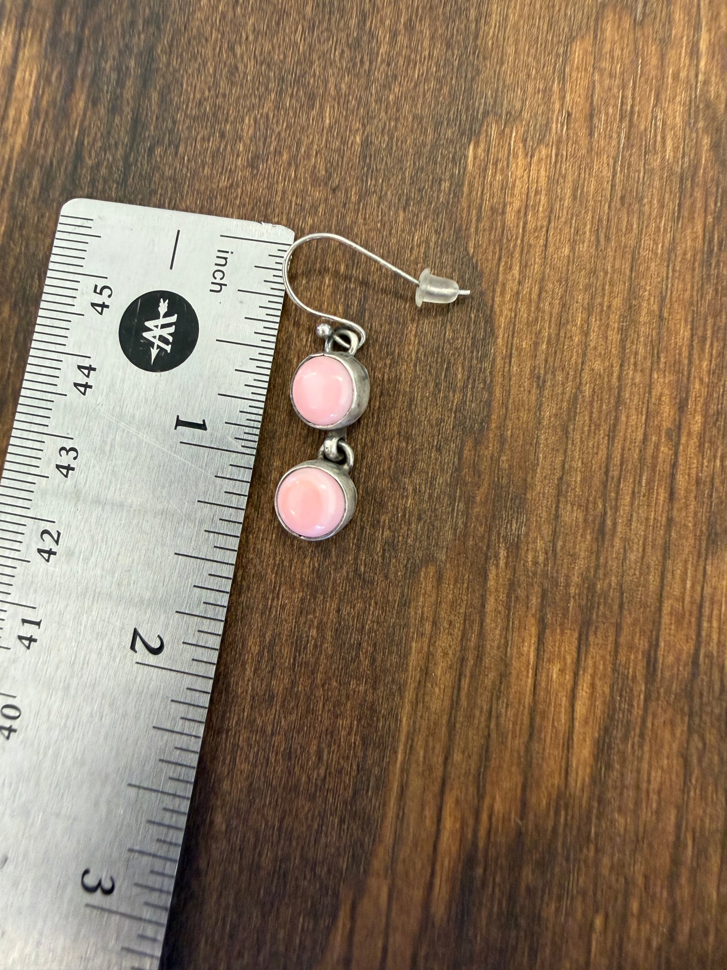 New mini pink conch necklace and earrings set