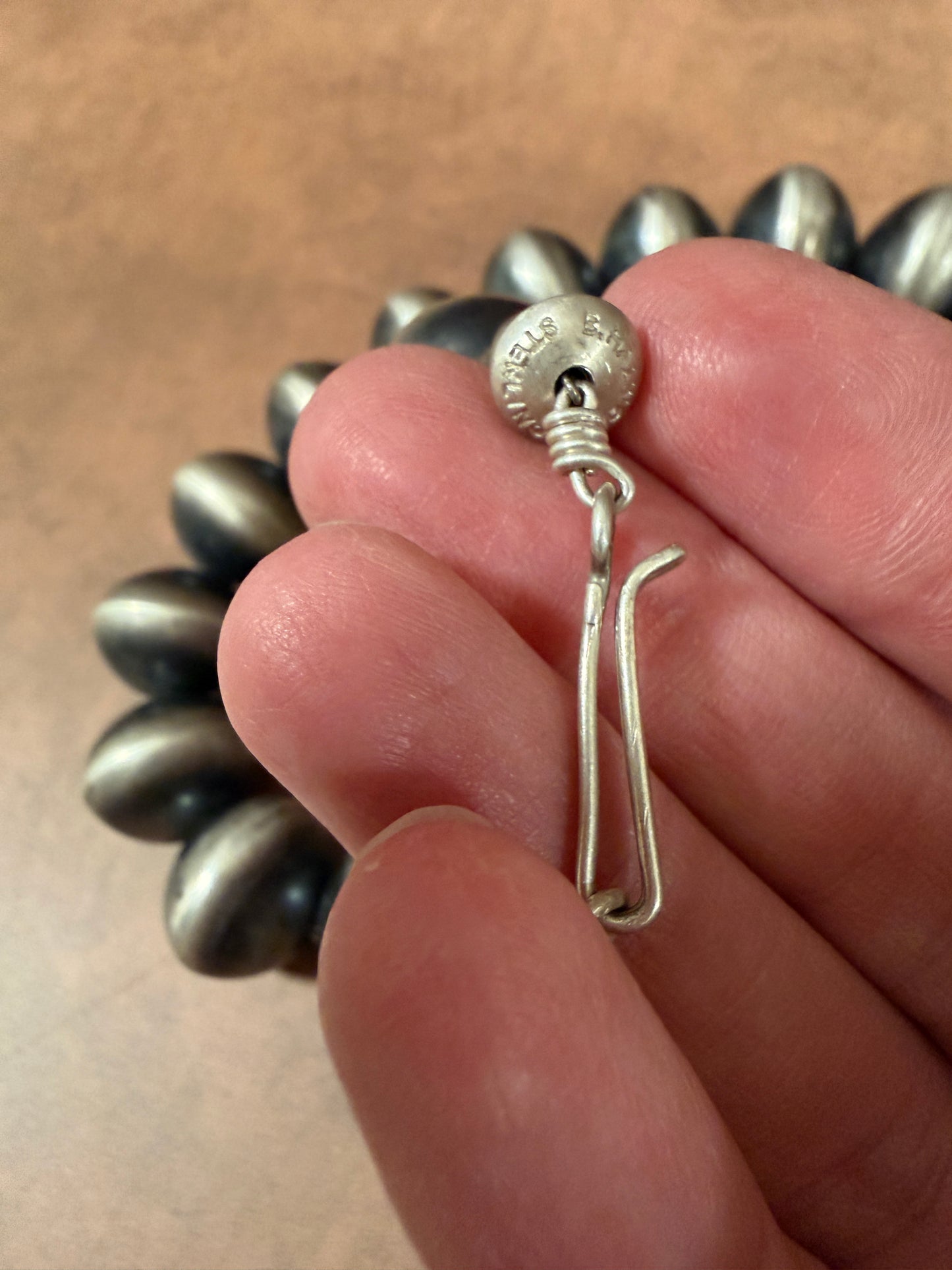 New 22mm across handmade Navajo pearl 18” necklace