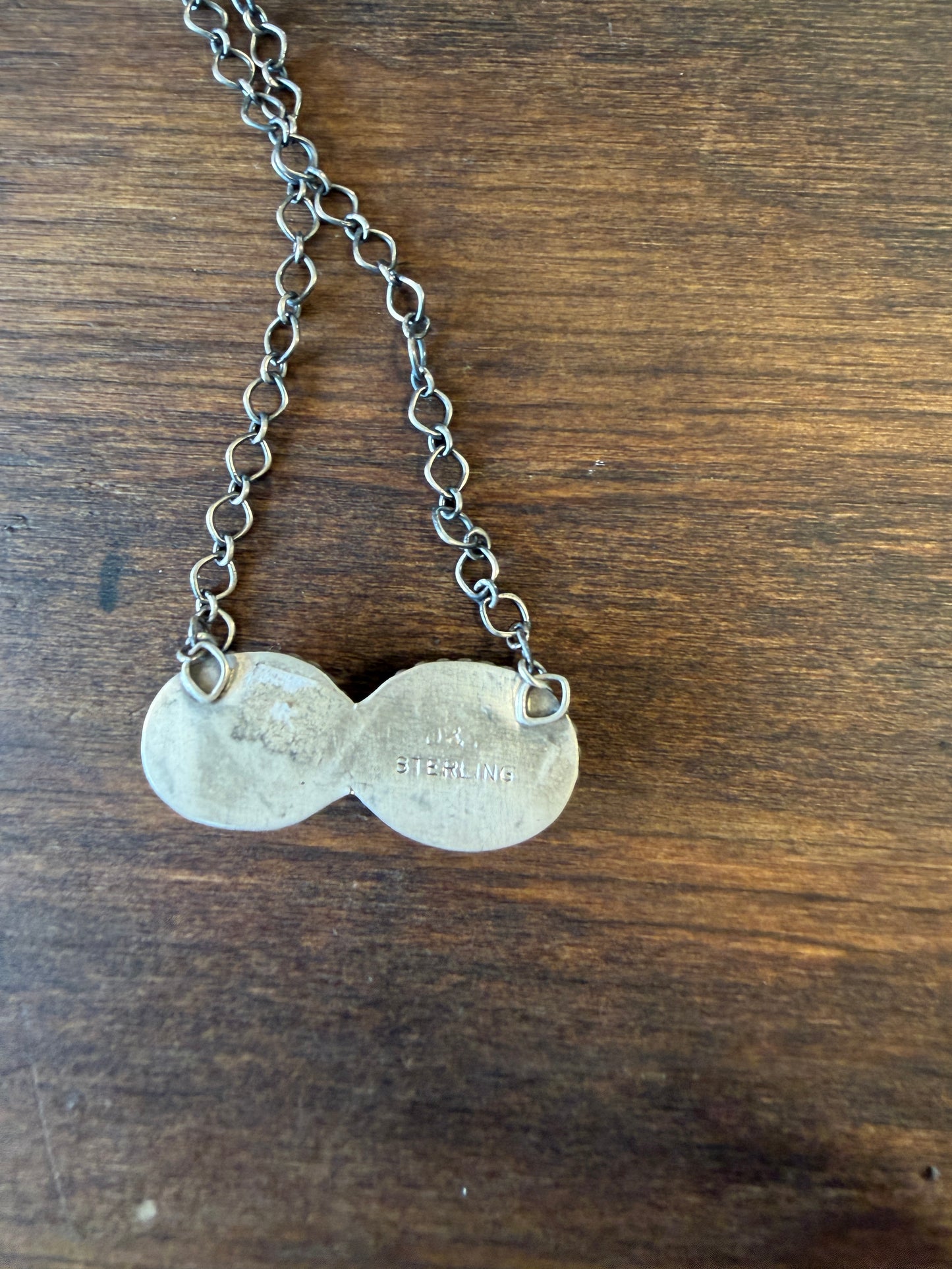 New golden hills 2 stone bar necklace
