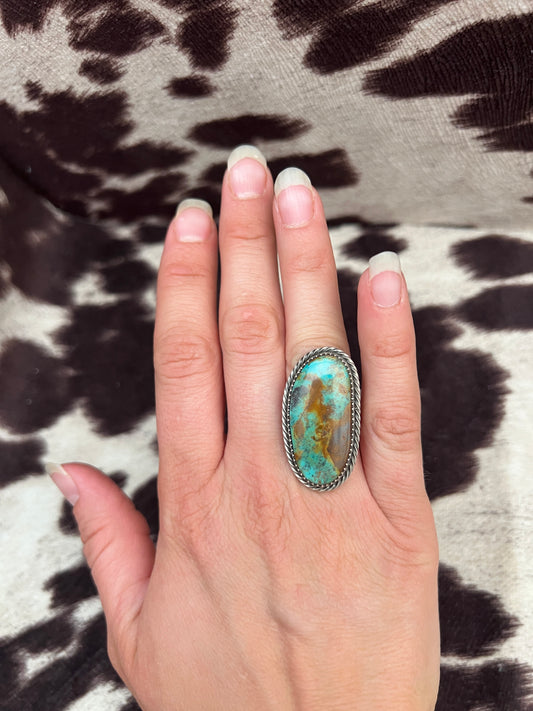 New large Royston turquoise ring