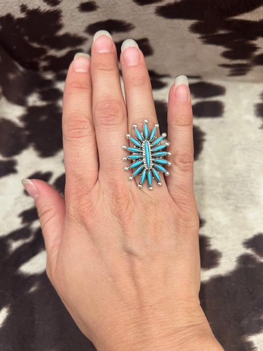 New needlepoint cluster ring