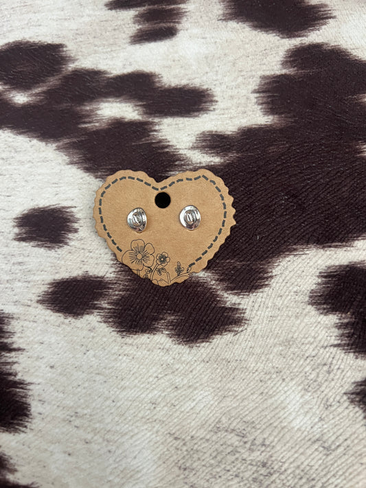 New cowboy silver stud earrings